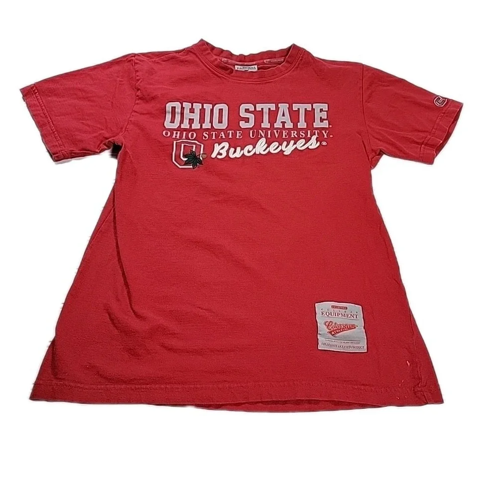 Ohio‎ State Buckeyes Youth Boys X-Large (20) RED T SHIRT COLOSSEUM ATHLETICS